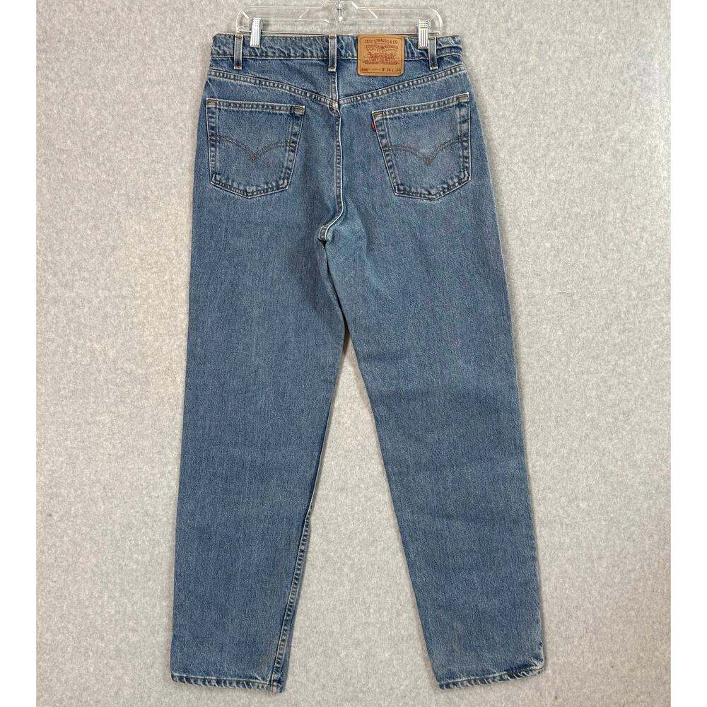 Vtg 1998 Levis 550 Jeans Size 36x34 Red Tab Relaxed Fit Workwear USA (33x33)